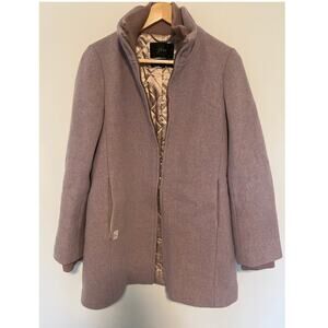 J.Crew Lodge Coat Italian Stadium-Cloth Wool Dusty Pink Nello Gori 8
